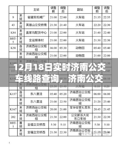 济南公交车线路实时查询指南,12月18日实时更新