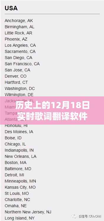 历史上的12月18日,从歌词翻译软件到数字世界的励志传奇之路