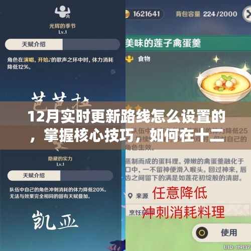 掌握核心技巧,十二月实时更新路线规划与设置指南