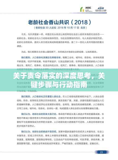 关于责令落实的深度思考,关键步骤与行动指南