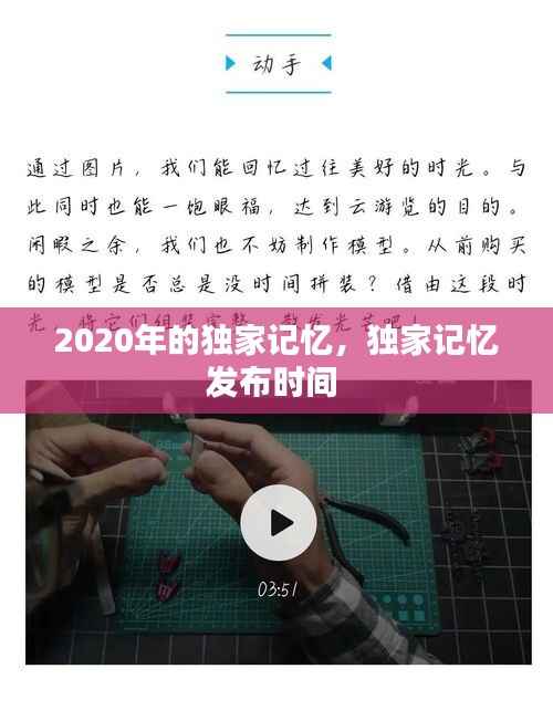 2020年的独家记忆,独家记忆发布时间