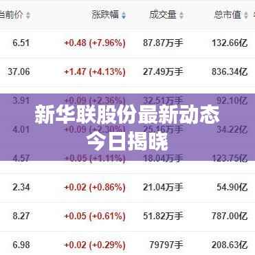 新华联股份最新动态今日揭晓