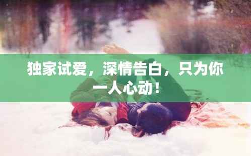 独家试爱,深情告白,只为你一人心动!